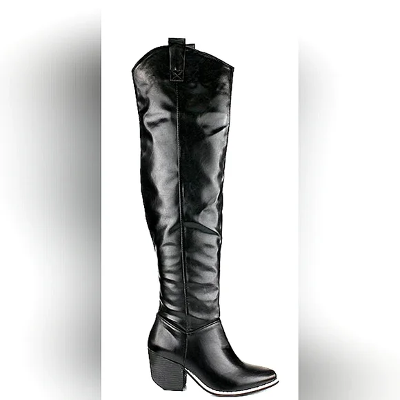 ◇NWT RENEEZE - Victoria - 7.5 black over-the-knee boots! - Picture 2 of 8